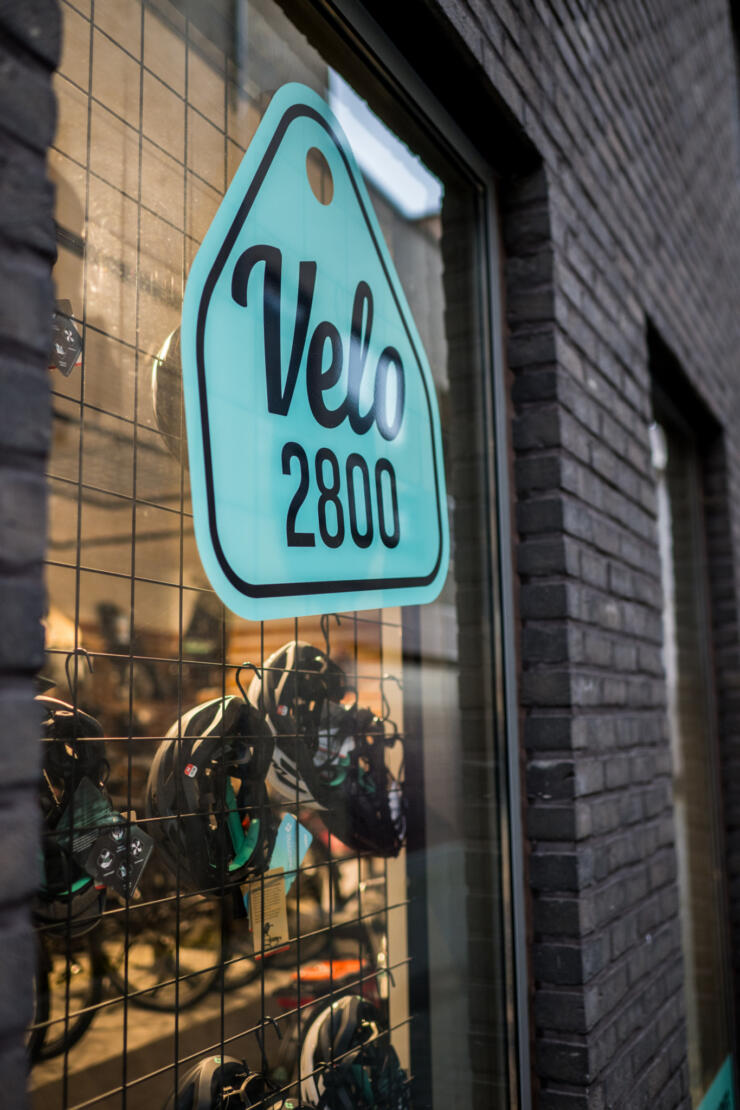 Voorgevel winkel raam